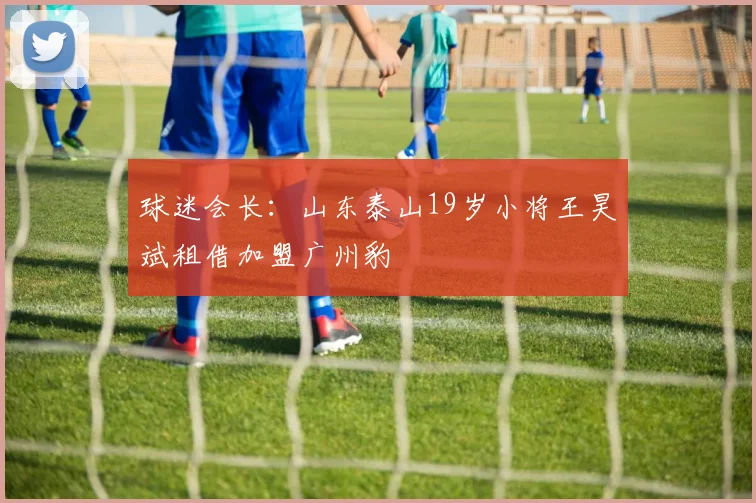 球迷会长：山东泰山19岁小将王昊斌租借加盟广州豹